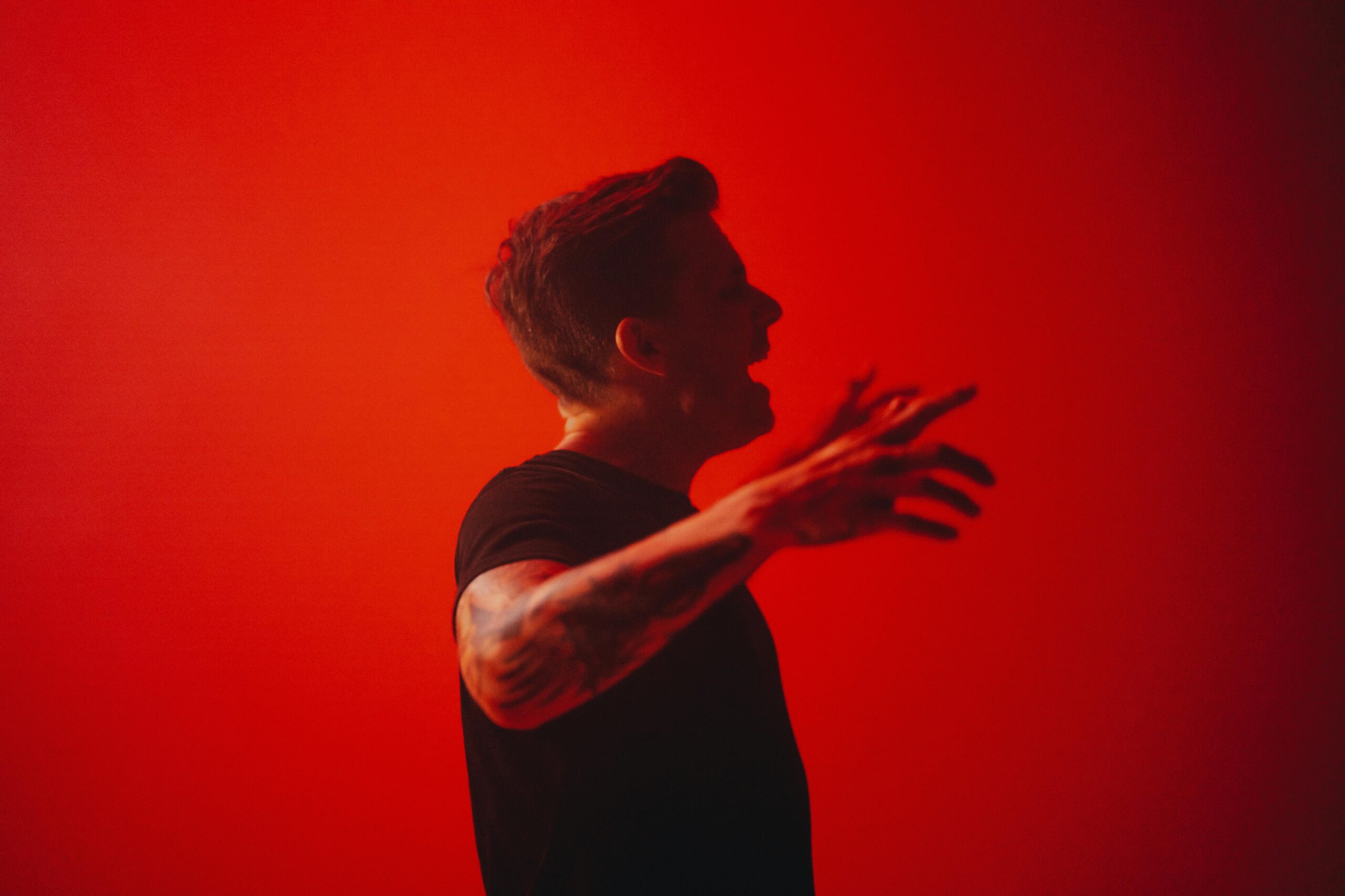 Angry husband who just found out his wife had an affair