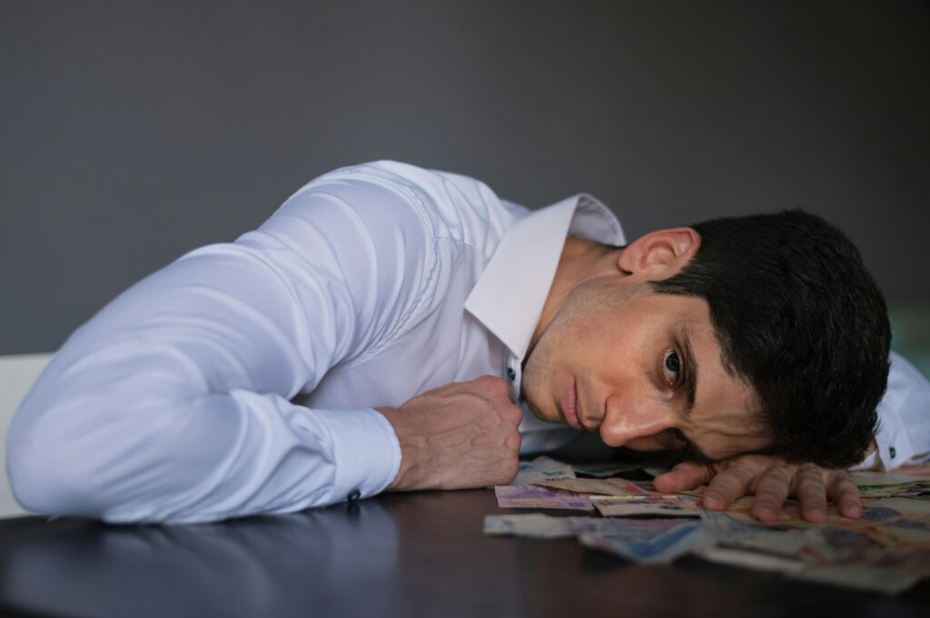 stressed out man