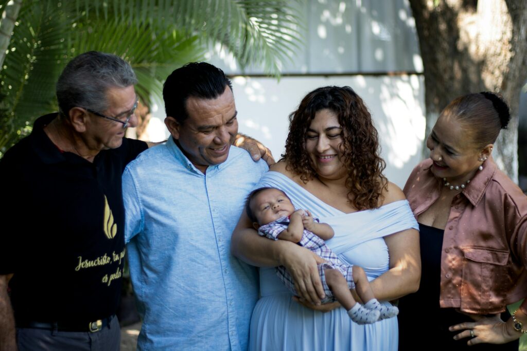 three Hispanic generations